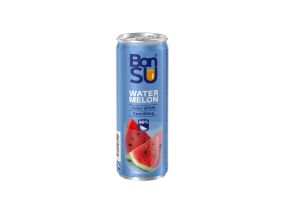 BONSU Watermelon juice drink 330ml (carbonated, can)