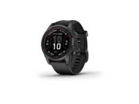 Garmin Fenix 7S Pro Sapphire Solar Edition Smart watch, Carbon Grey DLC Titanium/Black Band, 42mm