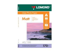 Lomond Photo Inkjet Paper Matte 170 g/m2 A3, 100 sheets, double sided