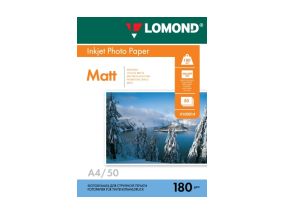 Lomond Photo Inkjet Paper Matte 180 g/m2 A4, 50 sheets