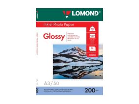 Lomond Photo Inkjet Paper Glossy 200 g/m2 A3, 50 sheets