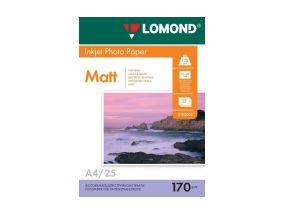 Lomond Photo Inkjet Paper Matte 170 g/m2 A4, 25 sheets, double sided