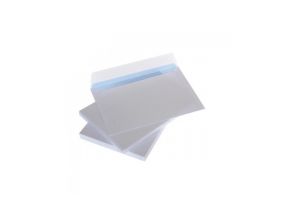 Envelopes with stripe C6 114x162 mm, white 75g x 50 pcs