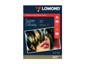 Lomond Premium Photo Paper Super Glossy 260 g/m2 A4, 20 sheets, Bright