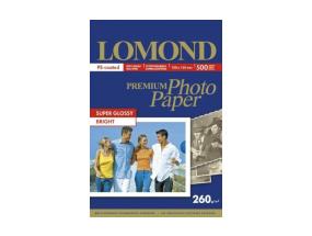 Lomond Premium Photo Paper Super Glossy 260 g/m2 10x15, 500 sheets, Bright