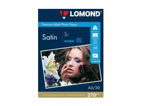 Lomond Premium Photo Paper Satin 270 g/m2 A3, 20 sheets, Warm