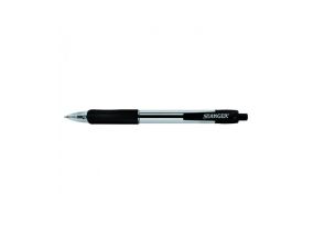 STANGER Ball Point Pens 1.0 Softgrip retractable, black, 1 pcs. 18000300039