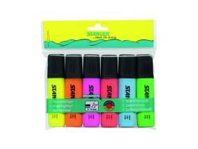 STANGER highlighter, 1-5 mm, set 6 pcs 180008000