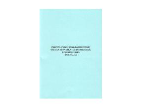 Darbuotojų saugos ir sveikatos instrukcijų registracijos žurnalas, A4 (24)  0720-033
