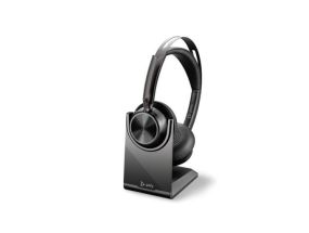 POLY Voyager Focus 2 UC Wired &amp;amp; Wireless Headset, Bluetooth, Charging Stand