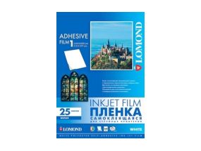 Lomond PET Inkjet Film Self Adhesive White A4, 25 sheets