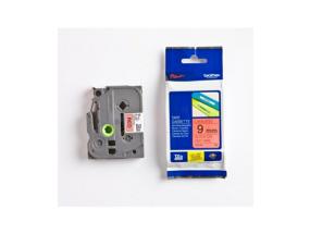 Brother TZe-421 (TZe421) Laminated Labelling Tape 9mm 8m,Black on Red
