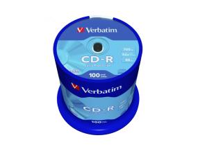 Verbatim 43411 CD-R 700MB 52X Extra Protection Surface Discs (100 pcs/Pack)