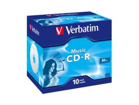 Verbatim 43365 CD-R 80min 16x Audio Music Discs (10 pcs/Pack)