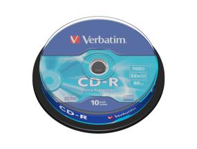 Verbatim 43437 CD-R 700MB 52X Extra Protection Surface Discs (10 pcs/Pack)
