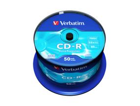Verbatim 43351 CD-R 700MB 52X Extra Protection Surface Discs (50 pcs/Pack)