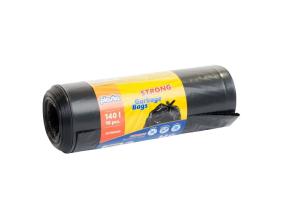 Garbage Bags Plasta, 140 L, 10 vnt, 40 µm, Black
