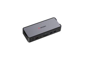 Verbatim 32171 CDS-15 USB-C Pro Docking Station 15 Ports, Grey/Black