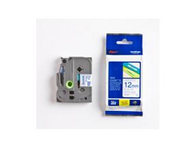 Brother TZe-233 (TZe233) Laminated Labelling Tape 12mm 8m, Blue on White