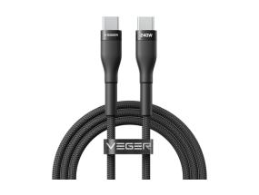 Veger Cable USB-C to USB-C PD 48V 5A 240W CC03 1.5m, Black