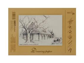 Drawing and sketching paper SMLT A3, 160 g/m2, 20 sheets, glued