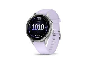 Garmin Venu 4 Smart Watch 41 mm Silver / Periwinkle Silicone Band