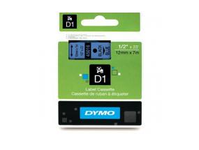 Dymo 45016 (S0720560) Label Tape 12mm x 7m, Black on Blue