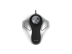 Kensington Orbit Optical Trackball Wired Mouse with trackball, Silver