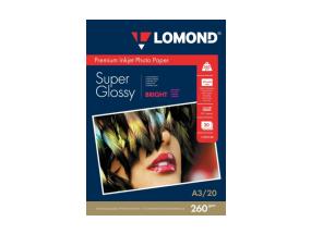Lomond Premium Photo Paper Super Glossy 260 g/m2 A3, 20 sheets, Bright