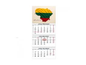 Wall Mounted Calendar 3 parts Trio 30x66cm