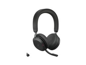 Jabra Evolve2 75 MS Teams Wireless Headset, Bluetooth, USB-C, Black