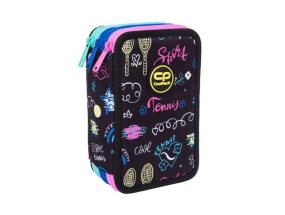 Triple decker pencil case with equipment CoolPack Jumper 3 TENNIS STAR