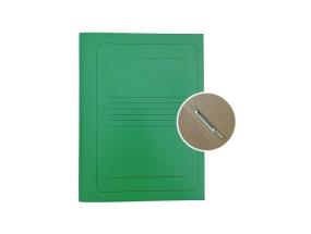 Project File A4 cardboard Smiltainis with metal clip, with print green