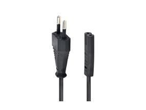 Gembird PC-184/2 Power cable, EU Power plug, 1.8m, Black