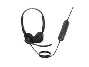 Jabra Engage 40 MS Stereo Inline Link Wired Headset, USB-A, Black