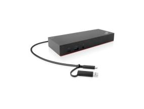 Lenovo ThinkPad 40AF0135EU Hybrid USB-C/USB-A Docking Station, Wired, Black