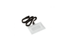 Tag with black tape, 55x95 mm