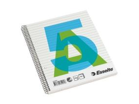 Exercise book with spiral  Esselte, A5/70, lined, soft cover  0722-104