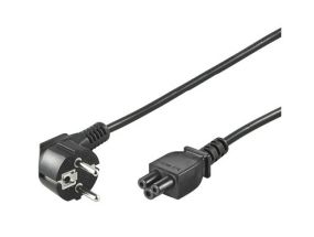 Goobay NK 114 S-180 Power Cord CEE 7/7 (Type-F) to C5, 1.8 m, Black