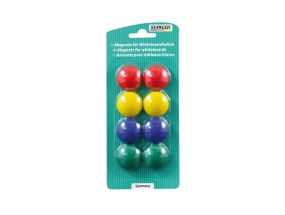 STANGER Whiteboard Magnets set of 8 colours, 1 set 73002