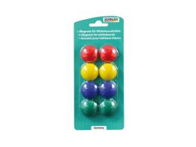 STANGER Whiteboard Magnets set of 8 colours, 1 set 73002