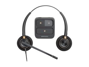 POLY EncorePro HW520 Binaural Wired Headset, USB-A, Black