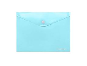 Coolpack document envelope with button PP, A4, pastel blue