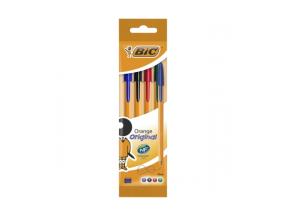 BIC Ballpoint pens ORANGE FINE 0.8 mm, Set 4 pcs. assorted colours 601231