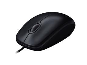 Logitech M90 Wired Mouse, USB Type-A, Optical, 1000 DPI, Black (SPEC)