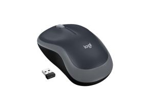 Logitech M185 Wireless Mouse, RF Wireless, 1000 DPI, Black/Grey (SPEC)
