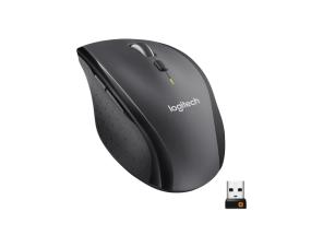 Logitech Marathon M705 Wireless Mouse, RF Wireless, 1000 DPI, Charcoal