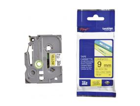 Brother TZe-621 (TZE621) Laminated Label Tape cassette P-touch, Black on Yellow 9mm, 8m