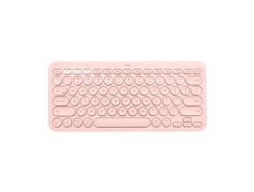 Logitech Pebble Keys 2 K380s Wireless Keyboard, RF Wireless+Bluetooth, US INT, Tonal Rose