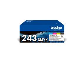 Brother TN-243CMYK (TN243CMYK) Toner Cartridge, Black, Cyan, Magenta, Yellow